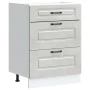Mueble bajo de cocina Kalmar madera de ingeniería gris hormigón de , Armarios de cocina - Ref: Foro24-854283, Precio: 105,56 ...