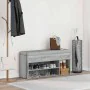 Banco zapatero madera de ingeniería gris sonoma 102x30,5x45 cm von , Schuhregale und Schuhorganisatoren - Ref: Foro24-859141,...