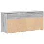 Banco zapatero madera de ingeniería gris sonoma 102x30,5x45 cm von , Schuhregale und Schuhorganisatoren - Ref: Foro24-859141,...