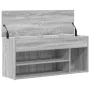 Banco zapatero madera de ingeniería gris sonoma 102x30,5x45 cm von , Schuhregale und Schuhorganisatoren - Ref: Foro24-859141,...