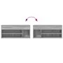 Banco zapatero madera de ingeniería gris sonoma 102x30,5x45 cm von , Schuhregale und Schuhorganisatoren - Ref: Foro24-859141,...