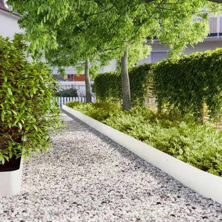Bordes para césped 30 uds acero laminado frío blanco 20x103 cm by , Garden edging and edging - Ref: Foro24-860161, Price: 142...