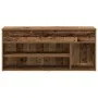Banco zapatero madera ingeniería madera vieja 102x30,5x45 cm de , Zapateros y organizadores de calzado - Ref: Foro24-859143, ...