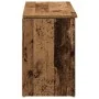 Banco zapatero madera ingeniería madera vieja 102x30,5x45 cm de , Zapateros y organizadores de calzado - Ref: Foro24-859143, ...