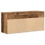 Banco zapatero madera ingeniería madera vieja 102x30,5x45 cm de , Zapateros y organizadores de calzado - Ref: Foro24-859143, ...