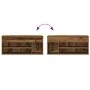 Banco zapatero madera ingeniería madera vieja 102x30,5x45 cm de , Zapateros y organizadores de calzado - Ref: Foro24-859143, ...