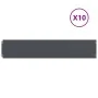 Bordes césped 10 uds antracita 20x103 cm acero laminado frío by , Garden edging and edging - Ref: Foro24-860156, Price: 53,70...