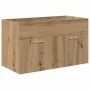 Mueble para lavabo con lavabo integrado y grifo roble artesanal von , Badezimmermöbel - Ref: Foro24-3328908, Preis: 220,76 €,...