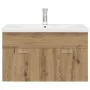 Mueble para lavabo con lavabo integrado y grifo roble artesanal von , Badezimmermöbel - Ref: Foro24-3328908, Preis: 220,76 €,...