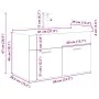 Mueble para lavabo con lavabo integrado y grifo roble artesanal von , Badezimmermöbel - Ref: Foro24-3328908, Preis: 220,76 €,...