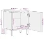 Mesitas de noche 2 uds madera maciza de mango marrón 40x33x46cm by , Nightstands - Ref: Foro24-4017717, Price: 109,47 €, Disc...