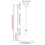 Lámpara colgante regulable en altura E27 gris brillante Ø 31cm von , Lampen - Ref: Foro24-4103438, Preis: 31,82 €, Rabatt: %