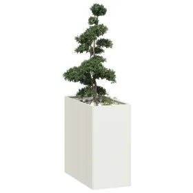 Jardinera acero blanco 40x80x80 cm by , Pots and planters - Ref: Foro24-860774, Price: 94,28 €, Discount: %