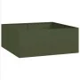 Jardinera acero verde oliva 100x100x40 cm by , Pots and planters - Ref: Foro24-860818, Price: 78,86 €, Discount: %