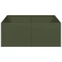 Jardinera acero verde oliva 100x100x40 cm by , Pots and planters - Ref: Foro24-860818, Price: 78,86 €, Discount: %