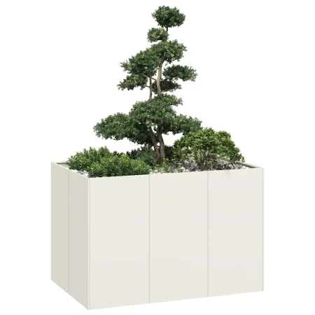 Jardinera acero blanco 120x80x80 cm by , Pots and planters - Ref: Foro24-860788, Price: 113,35 €, Discount: %