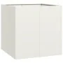 Jardinera acero blanco 80x80x80 cm von , Töpfe und Pflanzgefäße - Ref: Foro24-860781, Preis: 124,22 €, Rabatt: %