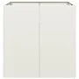Jardinera acero blanco 80x80x80 cm von , Töpfe und Pflanzgefäße - Ref: Foro24-860781, Preis: 124,22 €, Rabatt: %