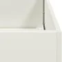 Jardinera acero blanco 80x80x80 cm von , Töpfe und Pflanzgefäße - Ref: Foro24-860781, Preis: 124,22 €, Rabatt: %
