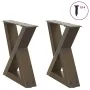 Patas para mesa centro 2 uds acero natural 30x(30-31,3)cm acero de , Patas para mesas - Ref: Foro24-4012679, Precio: 59,35 €,...
