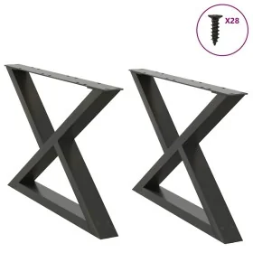 Patas para mesa de centro 2 uds acero antracita 70x(42-43,3) cm von , Tischbeine - Ref: Foro24-4012714, Preis: 84,52 €, Rabat...