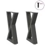 Patas para mesa de centro 2 uds antracita acero 28x(42-43,3) cm by , Table legs - Ref: Foro24-4012698, Price: 65,76 €, Discou...