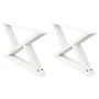 Patas para mesa de centro 2unidades acero blanco 70x(30-31,3)cm de , Patas para mesas - Ref: Foro24-4012693, Precio: 78,64 €,...