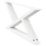 Patas para mesa de centro 2unidades acero blanco 70x(30-31,3)cm de , Patas para mesas - Ref: Foro24-4012693, Precio: 78,64 €,...