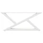 Patas para mesa de centro 2unidades acero blanco 70x(30-31,3)cm de , Patas para mesas - Ref: Foro24-4012693, Precio: 78,64 €,...