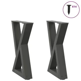 Patas de mesa centro 2uds acero antracita 38x(42-43,3) cm by , Table legs - Ref: Foro24-4012702, Price: 70,01 €, Discount: %