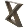 Patas para mesa centro 2 uds acero natural 50x(30-31,3)cm acero by , Table legs - Ref: Foro24-4012687, Price: 68,59 €, Discou...