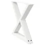 Patas para mesa de centro 2 uds acero blanco 60x(42-43,3) cm by , Table legs - Ref: Foro24-4012709, Price: 82,95 €, Discount: %