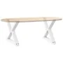 Patas para mesa de centro 2 uds acero blanco 60x(42-43,3) cm by , Table legs - Ref: Foro24-4012709, Price: 82,95 €, Discount: %