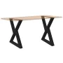 Patas para mesa de comedor 2 uds acero negro 70x(72-73,3) cm de , Patas para mesas - Ref: Foro24-4012728, Precio: 109,64 €, D...