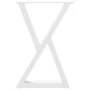 Patas de mesa de comedor 2 uds acero blanco 60x(72-73,3) cm by , Table legs - Ref: Foro24-4012721, Price: 109,11 €, Discount: %