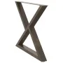 Patas para mesa de comedor 2 uds acero natural 90x(72-73,3) cm by , Table legs - Ref: Foro24-4012735, Price: 129,77 €, Discou...
