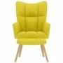 Sillón de relax con taburete tela amarillo clara by , Armchairs - Ref: Foro24-4016787, Price: 125,28 €, Discount: %