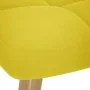 Sillón de relax con taburete tela amarillo clara by , Armchairs - Ref: Foro24-4016787, Price: 125,28 €, Discount: %