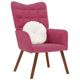 Sillón de relax de terciopelo rojo vino tinto by , Armchairs - Ref: Foro24-4016815, Price: 103,72 €, Discount: %