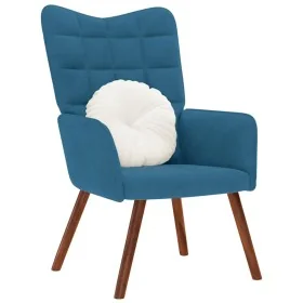 Sillón de relax de terciopelo azul by , Armchairs - Ref: Foro24-4016820, Price: 102,22 €, Discount: %