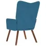 Sillón de relax de terciopelo azul by , Armchairs - Ref: Foro24-4016820, Price: 101,71 €, Discount: %