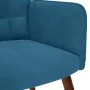 Sillón de relax de terciopelo azul by , Armchairs - Ref: Foro24-4016820, Price: 101,71 €, Discount: %