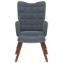 Sillón de relax con reposapiés terciopelo gris oscuro von , Sessel - Ref: Foro24-4016822, Preis: 121,70 €, Rabatt: %