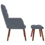 Sillón de relax con reposapiés terciopelo gris oscuro von , Sessel - Ref: Foro24-4016822, Preis: 121,70 €, Rabatt: %