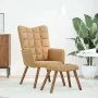 Sillón de relax con reposapiés terciopelo marrón de , Sillones - Ref: Foro24-4016829, Precio: 121,44 €, Descuento: %