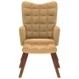 Sillón de relax con reposapiés terciopelo marrón de , Sillones - Ref: Foro24-4016829, Precio: 121,44 €, Descuento: %