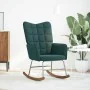 Silla mecedora de terciopelo verde oscuro von , Schaukelstühle - Ref: Foro24-4016834, Preis: 106,99 €, Rabatt: %