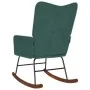 Silla mecedora de terciopelo verde oscuro von , Schaukelstühle - Ref: Foro24-4016834, Preis: 106,99 €, Rabatt: %