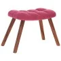 Mecedora con taburete de terciopelo rojo vino by , Rocking chairs - Ref: Foro24-4016848, Price: 140,76 €, Discount: %