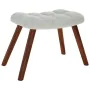 Mecedora con taburete de terciopelo gris claro by , Rocking chairs - Ref: Foro24-4016843, Price: 139,04 €, Discount: %